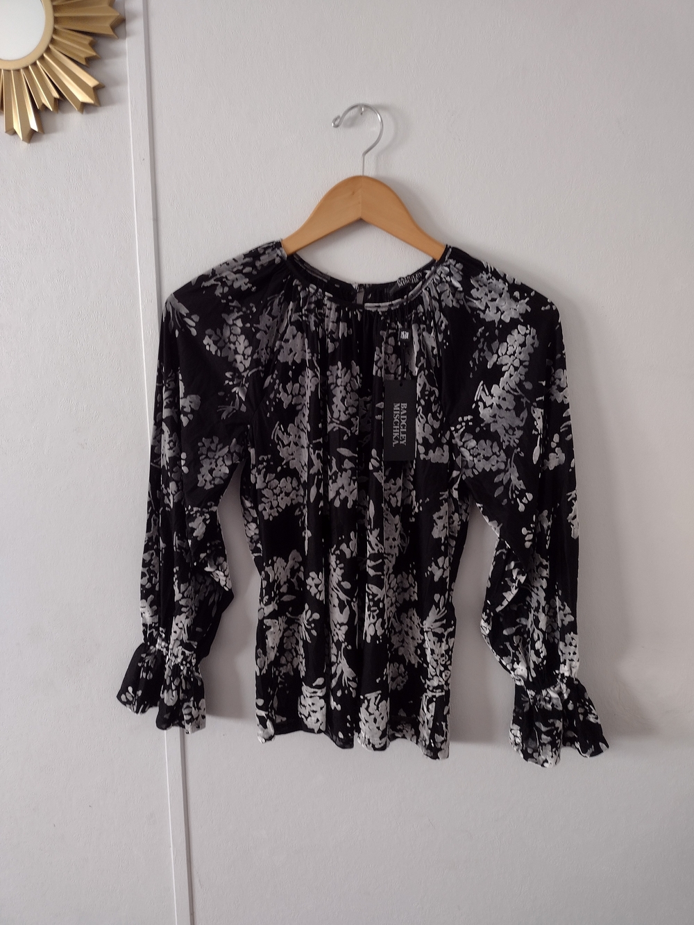 Badgley Mischka Long Sleeve Blouse Small